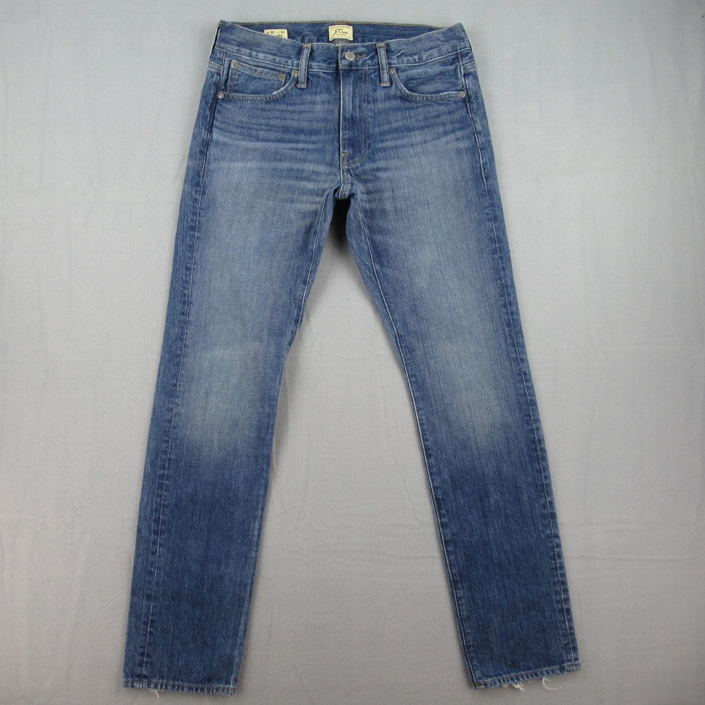 J.Crew Slim Jeans Mens 30x32 Blue 484 Fit Tapered Leg Denim